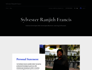 sylvesterranjithfrancis.com screenshot
