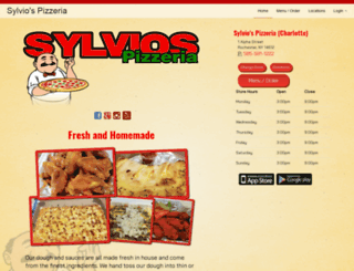 sylvios.ordersnapp.com screenshot