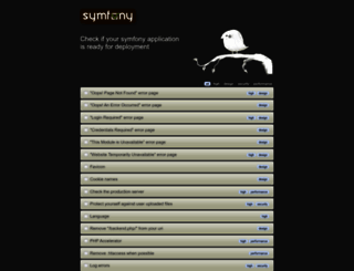 symfony-check.org screenshot