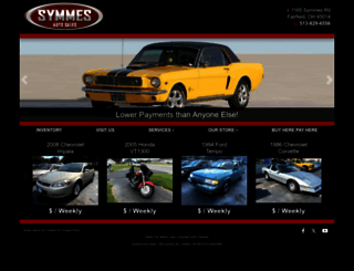 symmesautosales.com screenshot