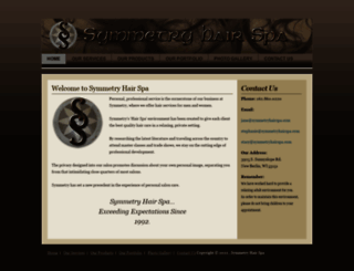 symmetryhairspa.com screenshot