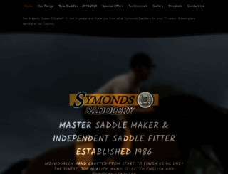 symondssaddlery.co.uk screenshot