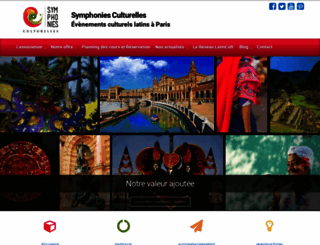 symphoniesculturelles.com screenshot