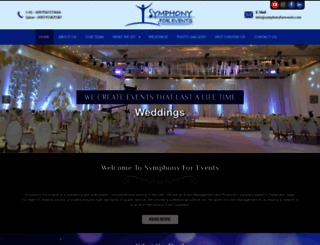symphonyforevents.com screenshot