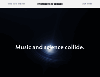 symphonyofscience.com screenshot