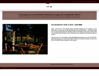 symphonyvineyard.com screenshot