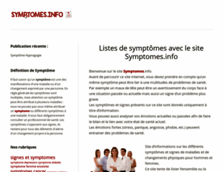 symptomes.info screenshot