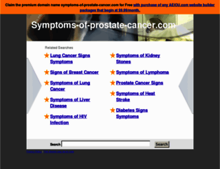 symptoms-of-prostate-cancer.com screenshot