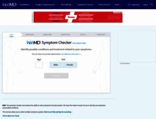 symptoms.webmd.com screenshot