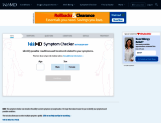 symptomsbeta.webmd.com screenshot