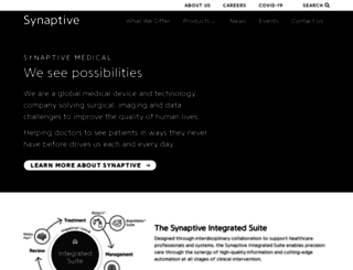 synaptivemedical.com screenshot