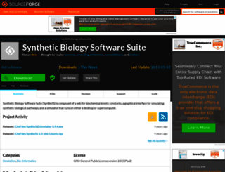 synbioss.sourceforge.net screenshot