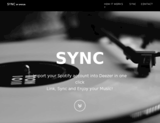 sync.spotizr.com screenshot