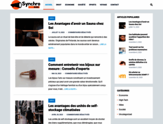 synchro-blogue.com screenshot