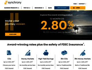 synchronybank.com screenshot
