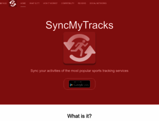 syncmytracks.com screenshot
