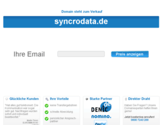 syncrodata.de screenshot