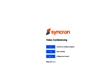 syncron.zoom.us screenshot