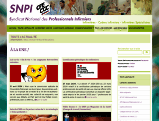 syndicat-infirmier.com screenshot