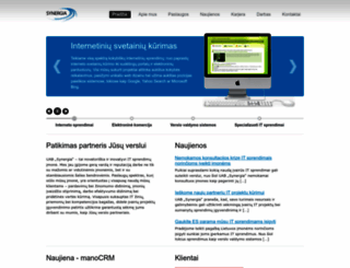 synergia.lt screenshot