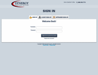 synergy.appraisalscope.com screenshot