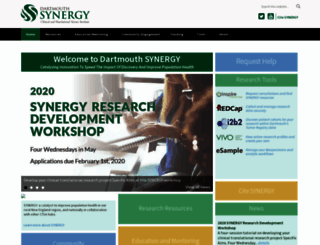 synergy.dartmouth.edu screenshot