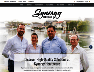 synergyhealth.com.au screenshot