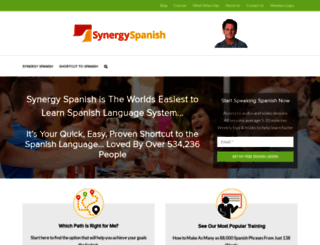 synergyspanish.com screenshot
