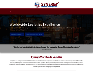 synergyworldwidelogistics.co.za screenshot
