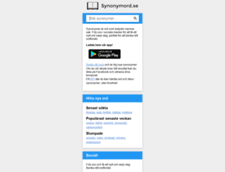synonymord.se screenshot