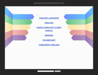 synonyms-dictionary.com screenshot