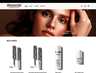 synouvelle-cosmetics.com screenshot