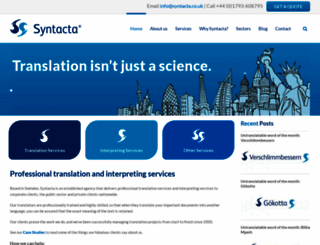 syntacta.co.uk screenshot