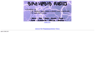 synthesisradio.com screenshot