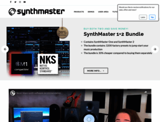 synthmaster.com screenshot