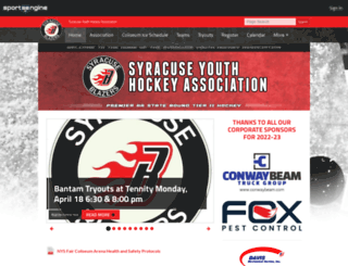syracuseyouthhockey.com screenshot