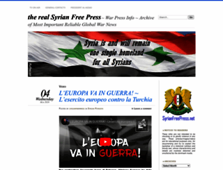 syrianfreepress.wordpress.com screenshot