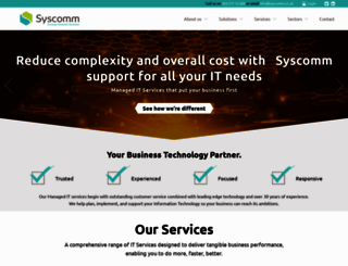 syscomm.co.uk screenshot