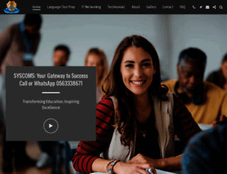 syscomsinstitute.com screenshot