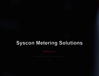 sysconmetering.com screenshot