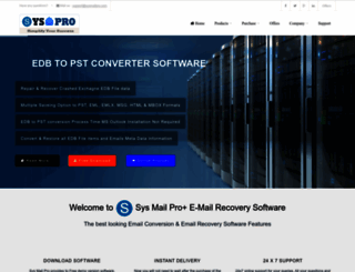 sysmailpro.com screenshot