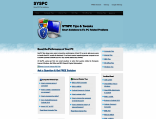 syspc.org screenshot