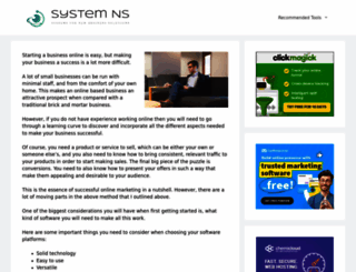 system-ns.com screenshot