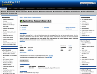 syston-data-recovery-free.sharewarejunction.com screenshot