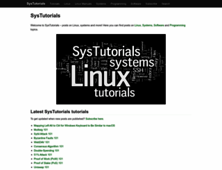 systutorials.com screenshot
