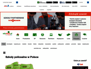 szkolypolicealne.edubaza.pl screenshot