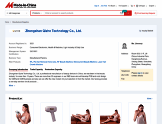 szqizhe.en.made-in-china.com screenshot