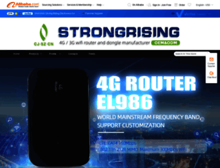 szstrongrising.en.alibaba.com screenshot