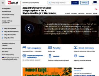 szymanowski.edu.pl screenshot