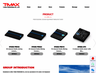 t-maxprosound.com screenshot